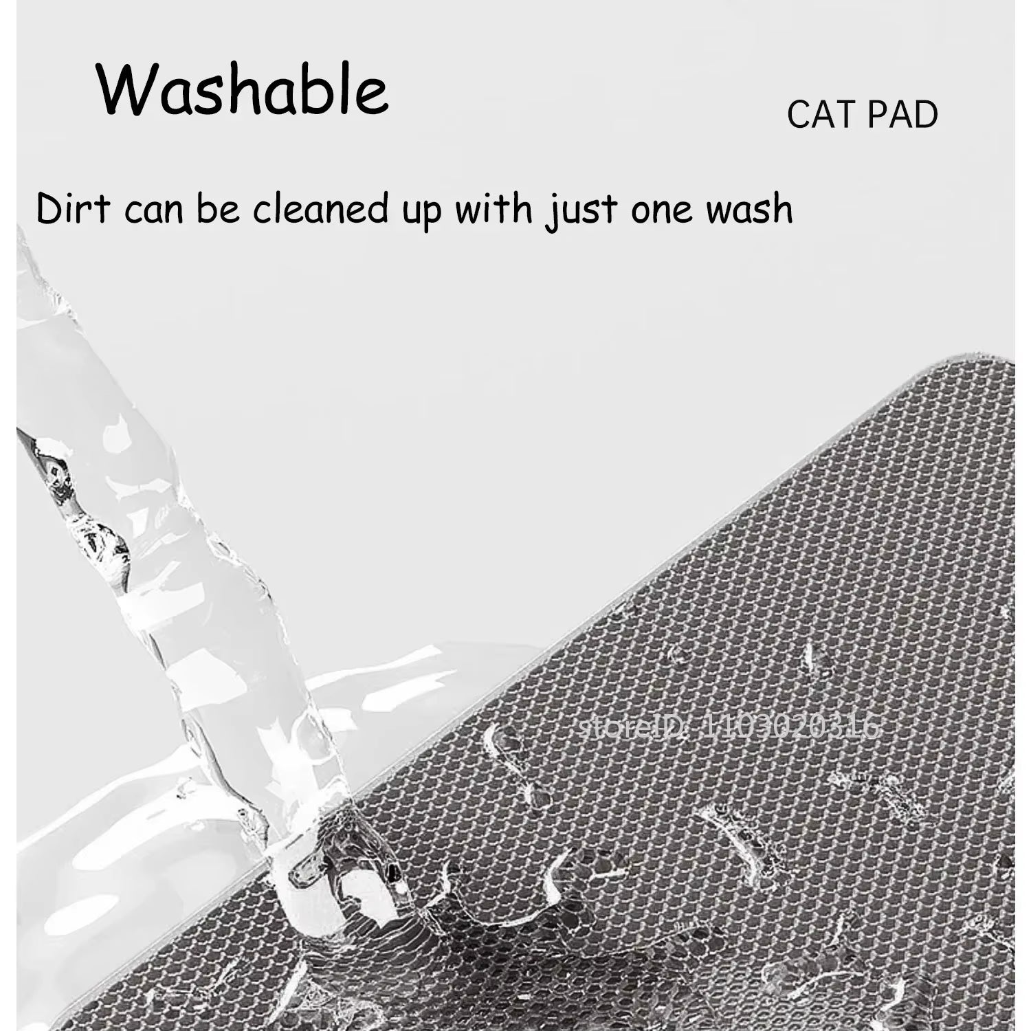 Premium Waterproof Cat Litter Mat - 60x90cm Double Layer EVA, Non-Slip & Washable for Easy Pet Cleanup