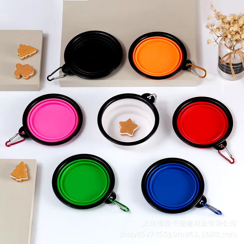 Ultimate Travel Silicone Dog Bowl - Collapsible & Portable 350/1000Ml Feeder for Pets