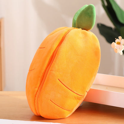 Adorable Kawaii Fruit Bunny Plush Toy - Cute Carrot & Strawberry Rabbit for Kids' Birthday & Christmas Gifts!