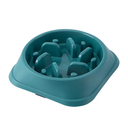 Healthy Slow Feed Bowl for Cats and Dogs - Anti-Choking Design, Non-Slip Base, Multiple Colors & Shapes Available!