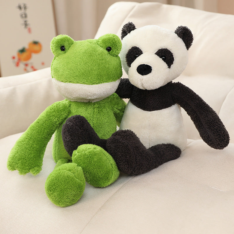 Adorable Fashion Frog, Panda, Duck & Elephant Plush Dolls - Perfect for Kids!