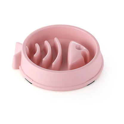 Healthy Slow Feed Bowl for Cats and Dogs - Anti-Choking Design, Non-Slip Base, Multiple Colors & Shapes Available!